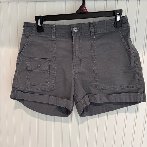 Time and Tru Pants - Time and Tru Women's Gray Cargo Shorts